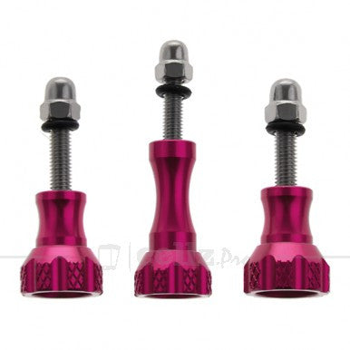 Aluminum Thumb Knob Stainless Bolt Nut Screw for GoPro Hero 1 2 3 & 3+ - Pink |image 1