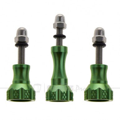 Aluminum Thumb Knob Stainless Bolt Nut Screw for GoPro Hero 1 2 3 & 3+ - Green |image 1