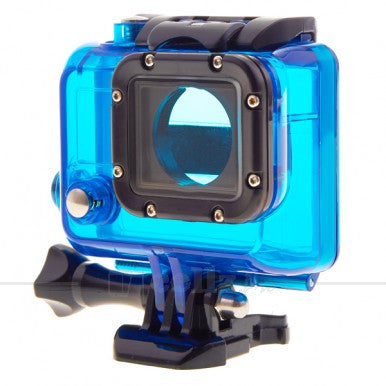 Skeleton Protective Housing without Lens for GoPro Hero 3 Open Side for FPV without Cable - Blue |image 1