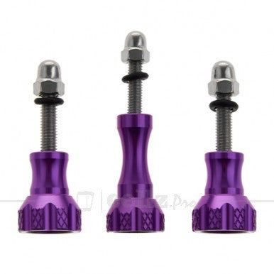 Aluminum Thumb Knob Stainless Bolt Nut Screw for GoPro Hero 1 2 3 & 3+ - Purple |image 1