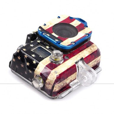 American Flag Case Sticker for GoPro Hero 3 Housing - Blue |image 1