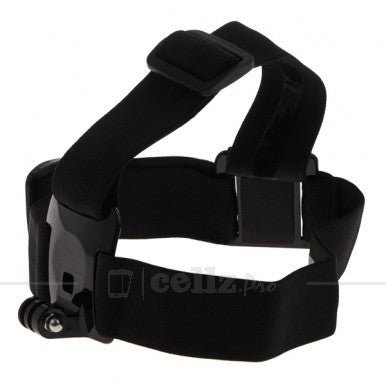 Elastic Adjustable Head Strap With Simple Anti-Side Glue for GoPro Hero 1 2 3 & 3+ - Black |image 1