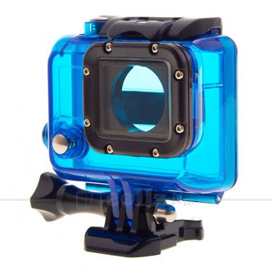 Skeleton Protective Housing witH Lens for GoPro Hero 3+ & 3 Open Side for FPV without Cable - Blue |image 1