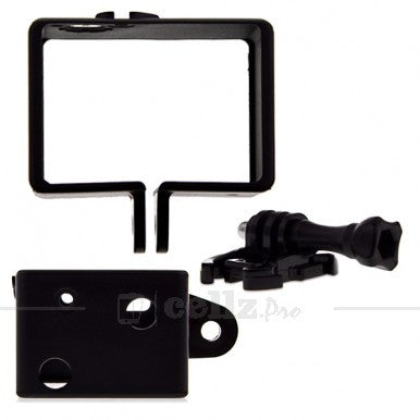 Thicker BacPac Frame for GoPro Hero 3 With Assorted Mounting Hardware - Black |image 1