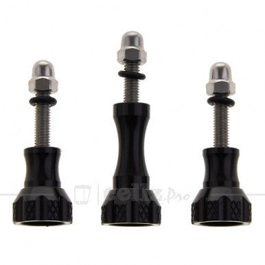 Aluminum Thumb Knob Stainless Bolt Nut Screw for GoPro Hero 1 2 3 & 3+ - Black |image 1