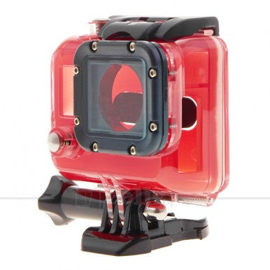 Skeleton Protective Housing without Lens for GoPro Hero 3 Open Side for FPV without Cable - Red |image 1