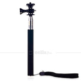 Scalable Mono Pole Selfie Stick For GoPro Hero 3+ & 3 & 2 & 1 - Black